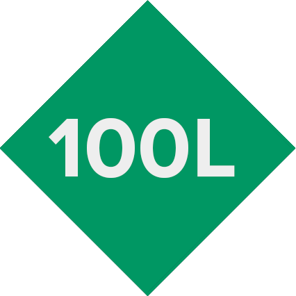 Capacity <br> 100L
