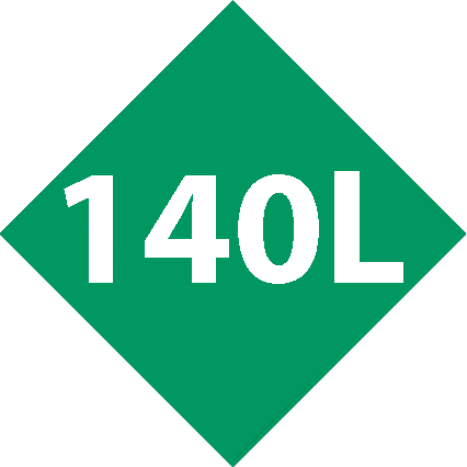 Capacidad <br> 140L