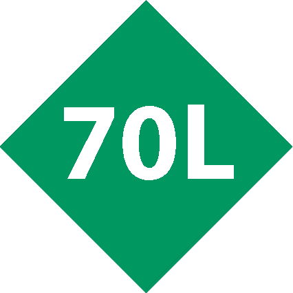 Capacity <br> 70L