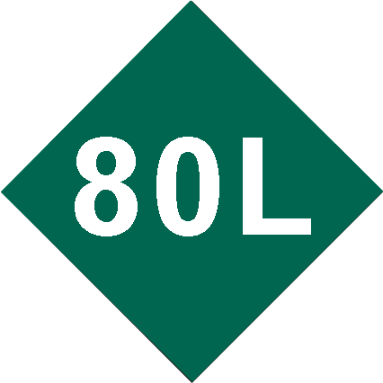 Capacity <br> 80L